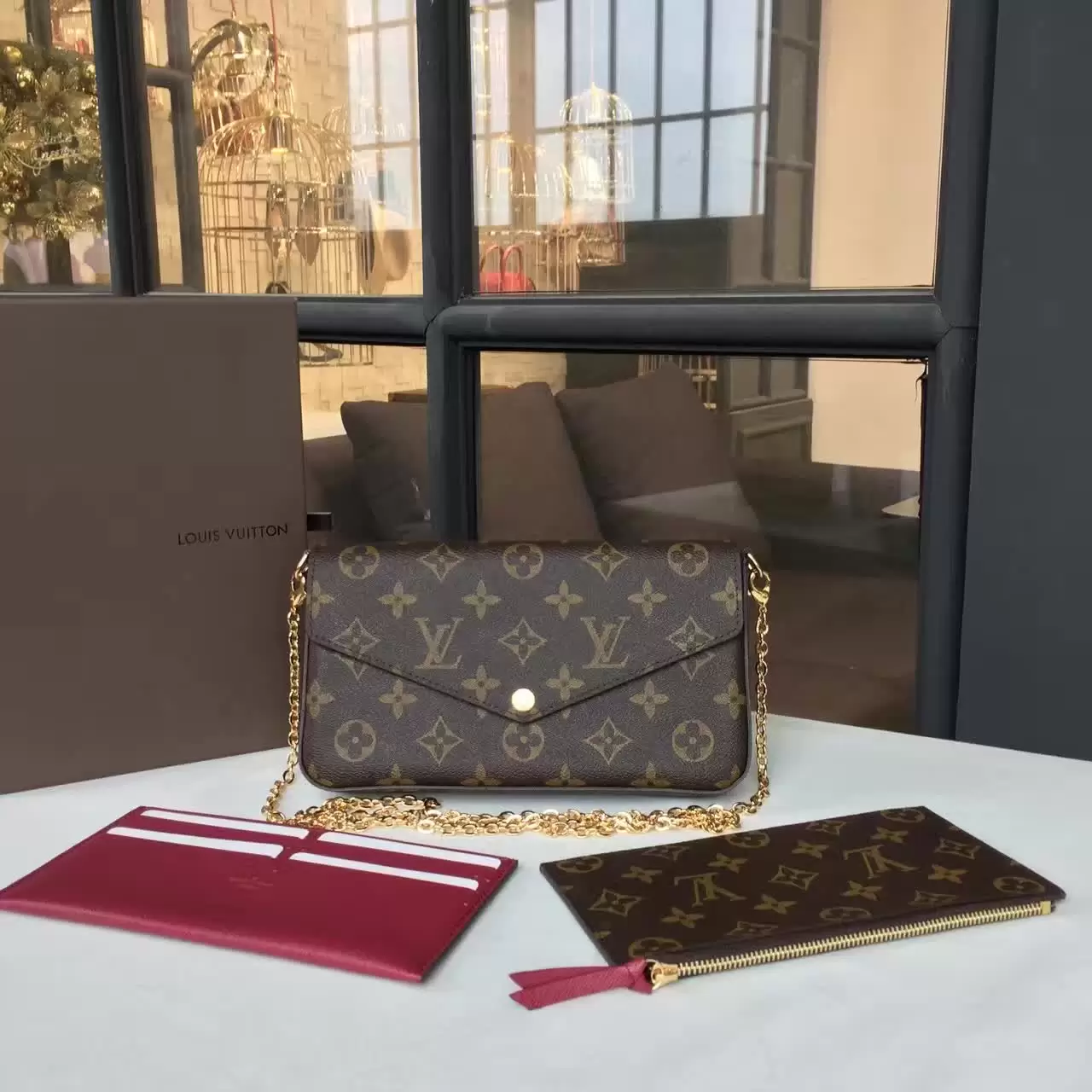 حقيبة  فاخرة مستوحاة من Louis Vuitton – تصميم أنيق وخامة ممتازة