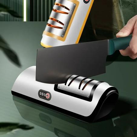 مبرد سكاكين كهربائي USB، تلقائي، قابل للتعديل، سريع لأدوات المطبخ