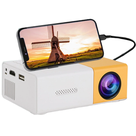 Mini Projecteur Portable de Maison HD Soutien 1080P LED Lecteur Multimédia