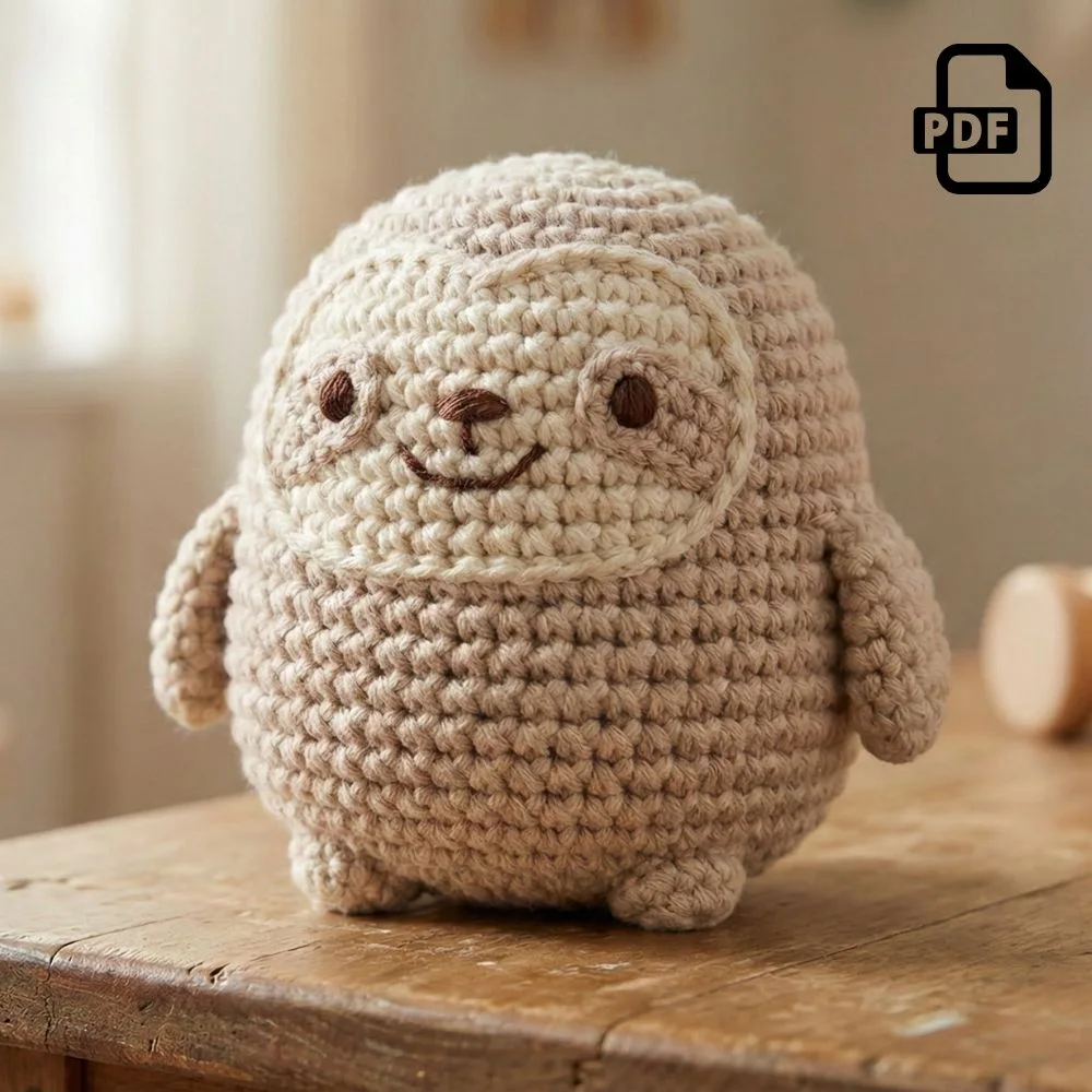 Cozy Sloth Amigurumi Pattern PDF | Kids Play Toy
