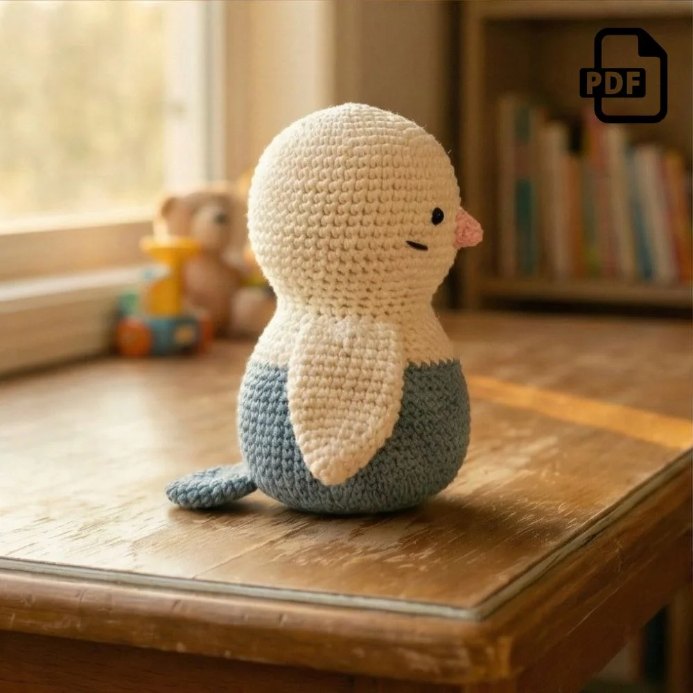 Cute Penguin Plush Amigurumi Pattern PDF | Kids Play Toy
