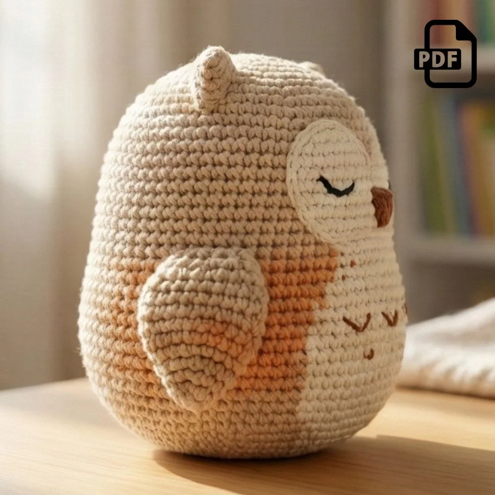 Sleepy Owl Amigurumi Pattern PDF | Kids Play Toy