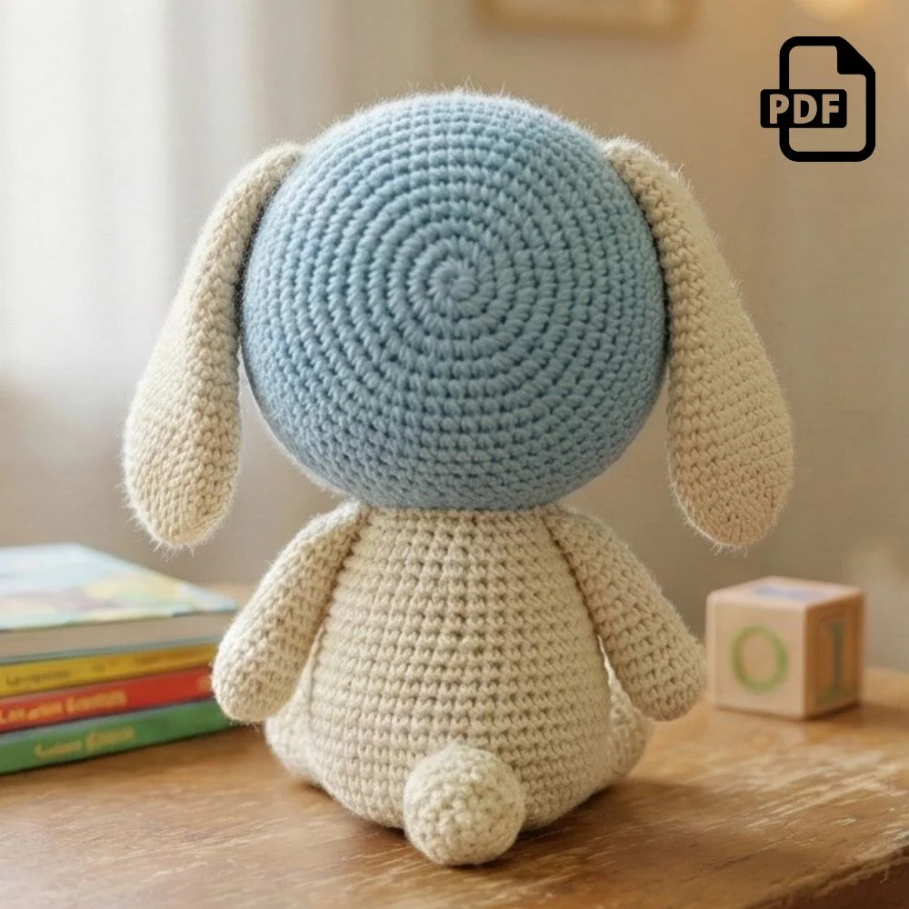 Sleepy Bunny Amigurumi Pattern PDF | Kids Play Toy