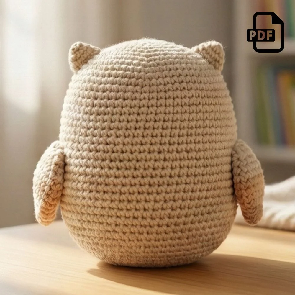 Sleepy Owl Amigurumi Pattern PDF | Kids Play Toy