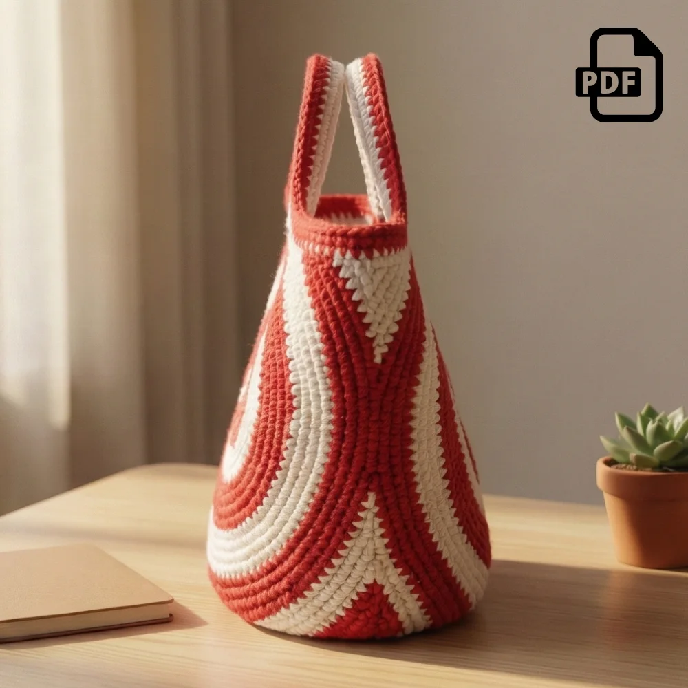Swirl Tote Bag Crochet Pattern PDF | Bag Pattern