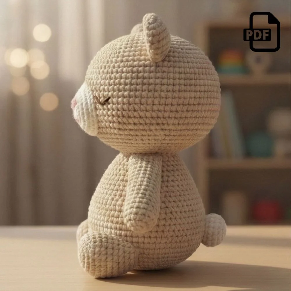 Cozy Teddy Bear Amigurumi Pattern PDF | Kids Play Toy