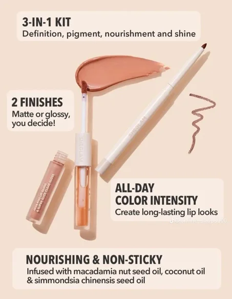 Lip gloss 3 en 1