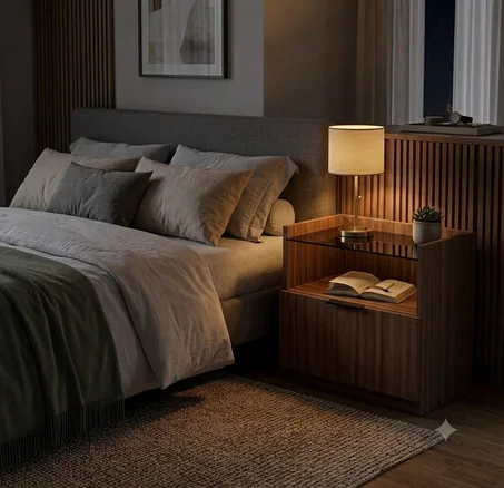 Veloria Nightstand – طابلة ذكية بمخزن سري يفتح بالبطاقة (copy)