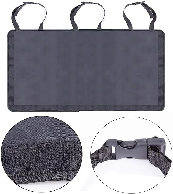 منظم صندوق السيارة، منظم صندوق معلق للمقعد الخلفي، حقيبة تخزين قابلة للطي مع 9 جيوب، للسيارات الرياضية متعددة الاستخدامات، والشاحنات، والشاحنات الصغيرة، والشاحنات العائلية