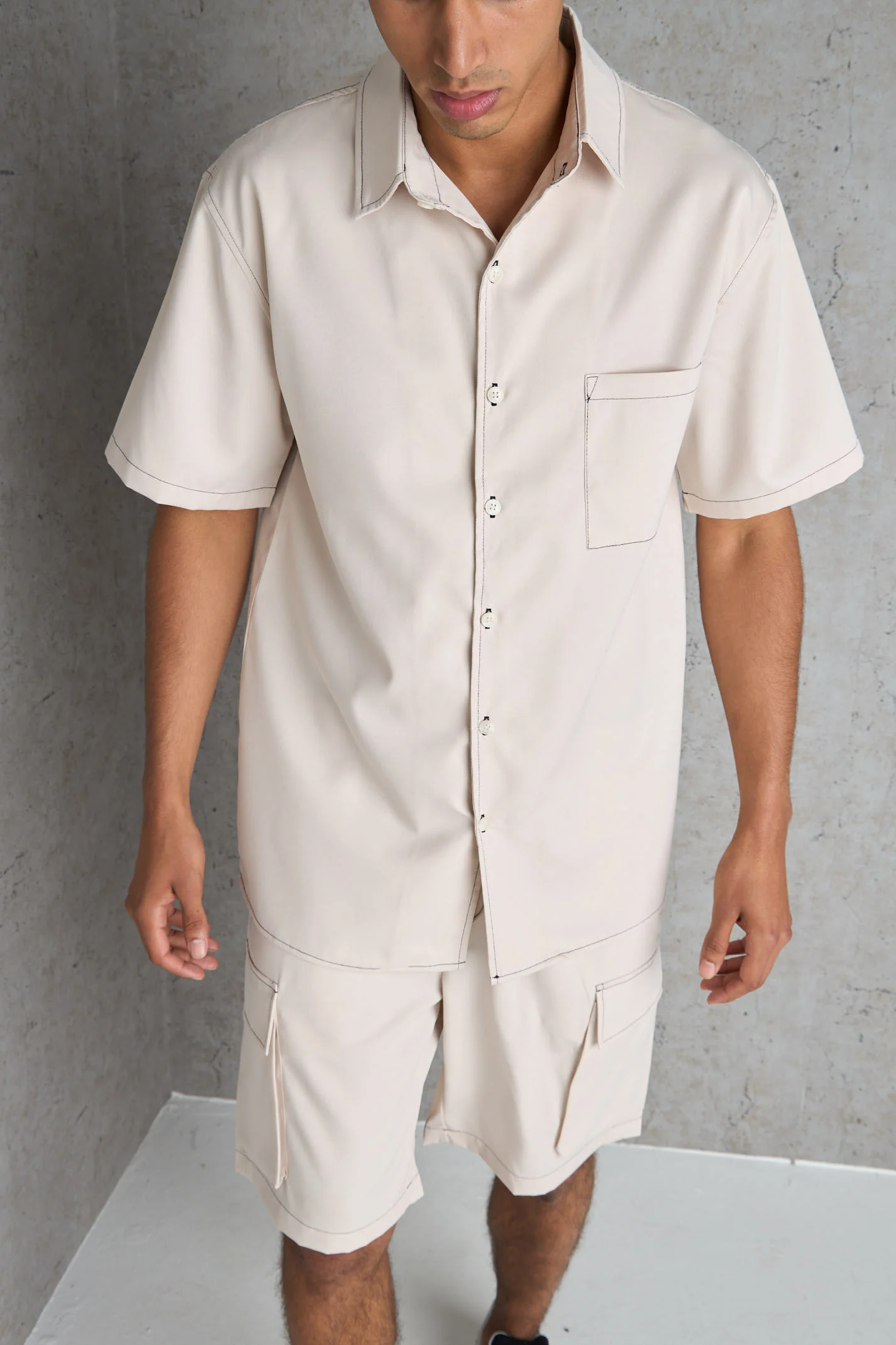 Ensemble 2 pièces chemise + short noir