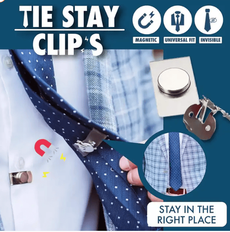 Pince à cravate magnétique invisible (bk)