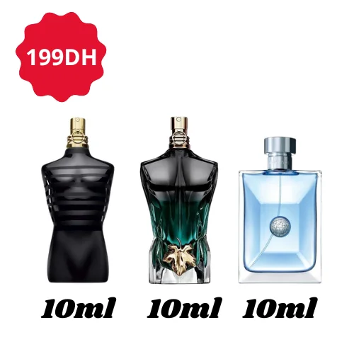 le beau le parfum + le male le parfum + versace pour homme