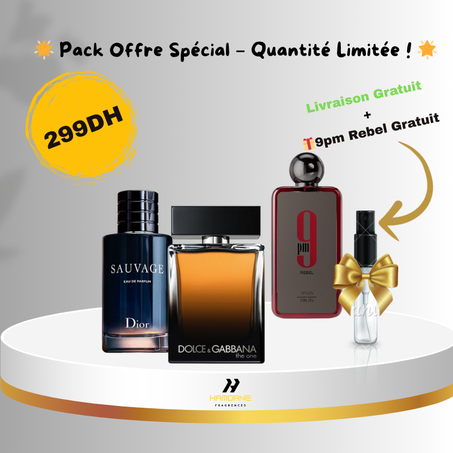 Pack Homme -  Sauvage EDP + D&G The one + Gratuit + Livraison (copy)