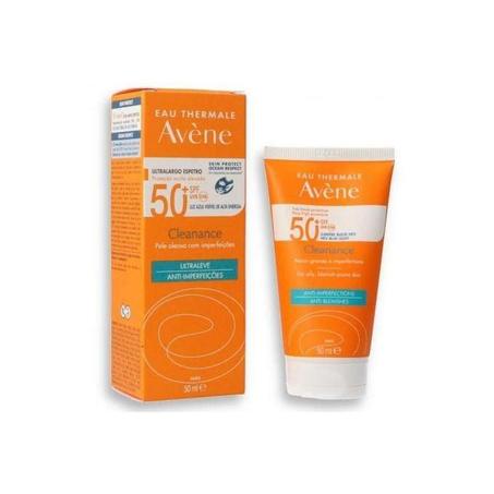Avene Crème cleanance spf50+ peaux grasses à imperfection ا