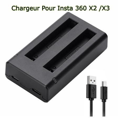 Chargeur de Batterie pour Insta360 X2 / X3