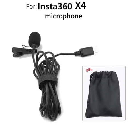 Microphone Lavalier pour Insta 360 X4