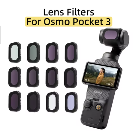 Filtres d'objectif pour Osmo Pocket 3 CPL/ND8/ND16