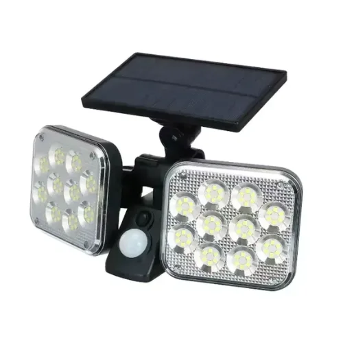 مصباح قوي بالطاقة الشمسية مع استشعار للحركة