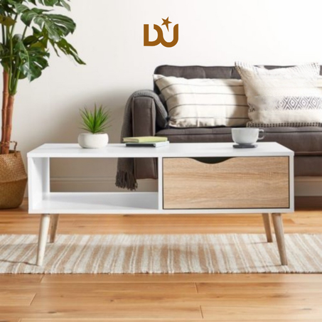 Table basse minimaliste avec tiroirs -Table TV