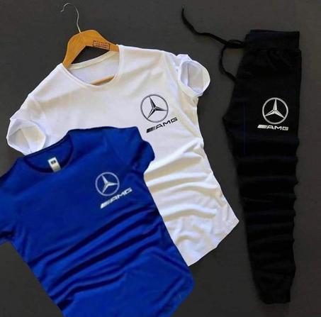 Ensemble Mercedes T-shirt 3 Blue et Blanc