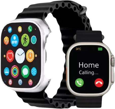 ساعة سمارتشي الذكية: التصميم والأداء في جهاز واحدساعة بلوتوث ذكية و متطورة للرجال والنساء مع 7 سوار اضافي للشحن اللاسلكي و تتبع اللياقة البدنية مع مراقب معدل ضربات القلب.