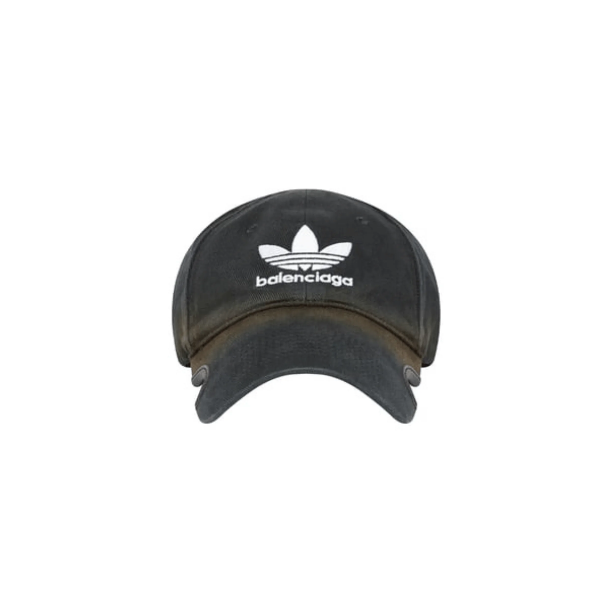 Casquette Baseball Noir Délavé – Style Balenciaga