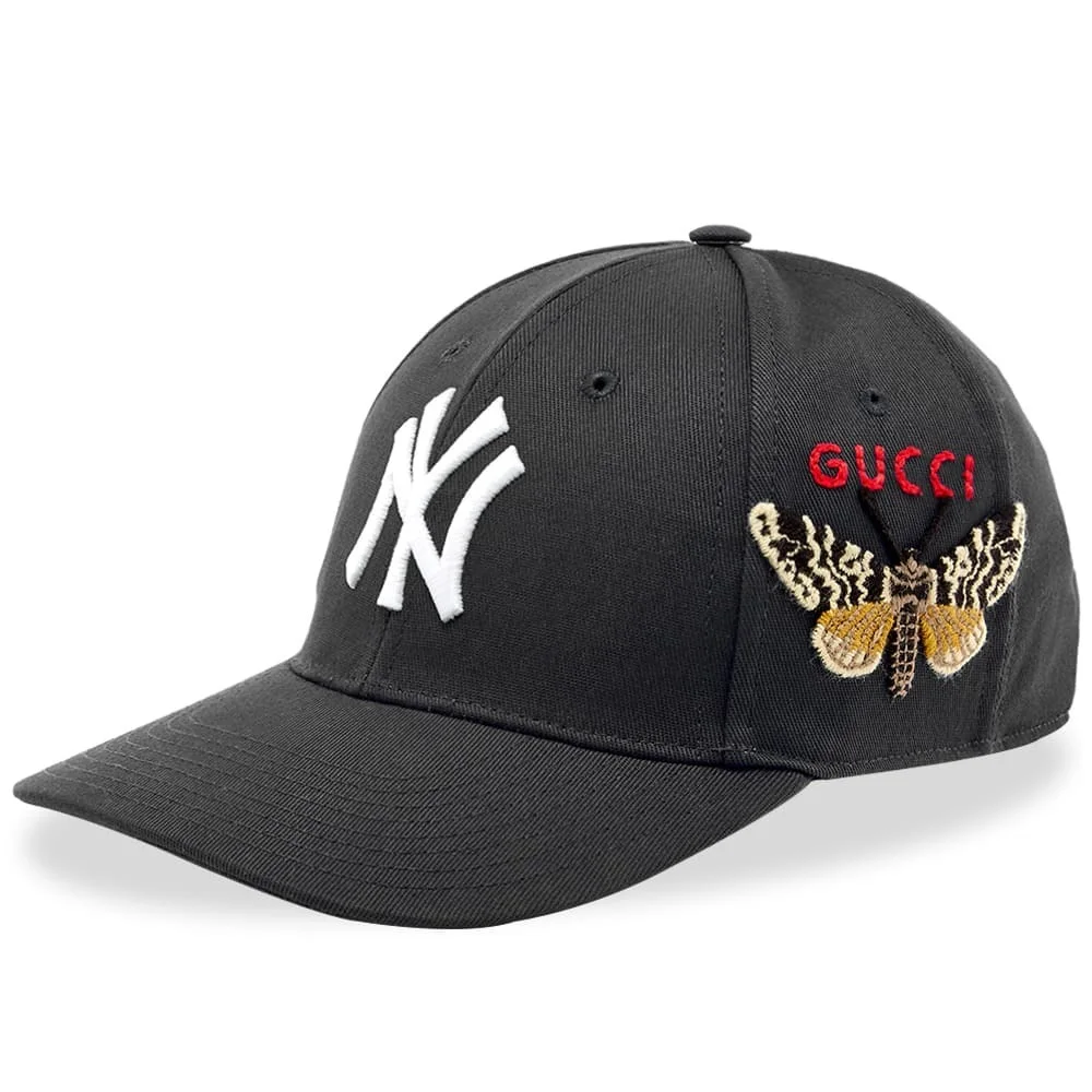 Casquette Baseball Noire – Style New York Yankees & Gucci