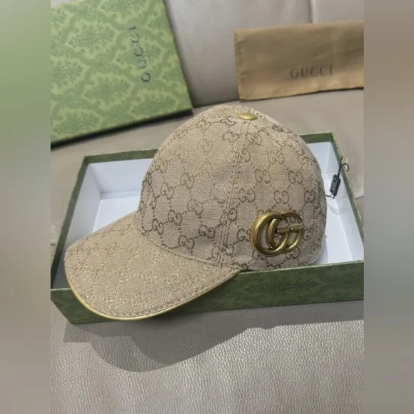 Casquette Baseball Monogramme Beige – Style Gucci