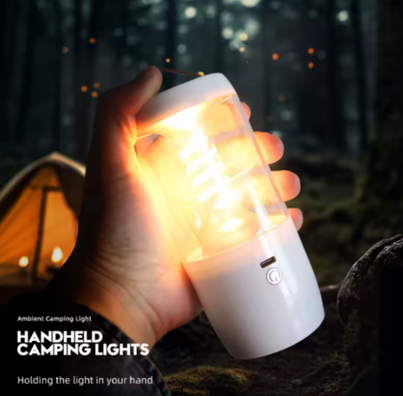 مصباح LED متعدد الأنماط بإضاءة دافئة