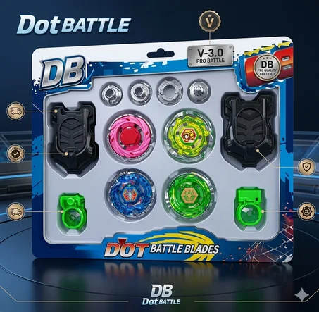 Battle Top 6D Extreme System - 4 Pack Set