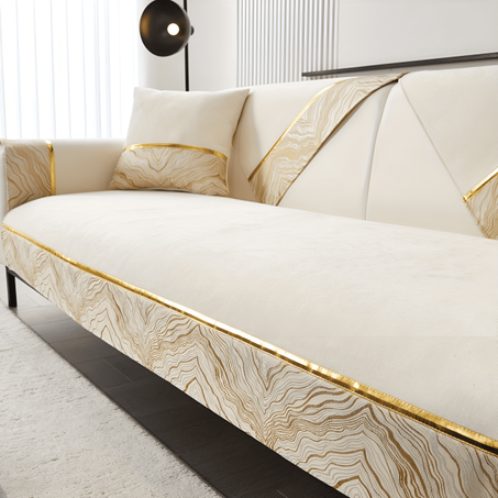 طقم بياضات دهبي مموج