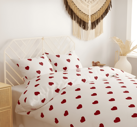 طقم ملاية قلوب