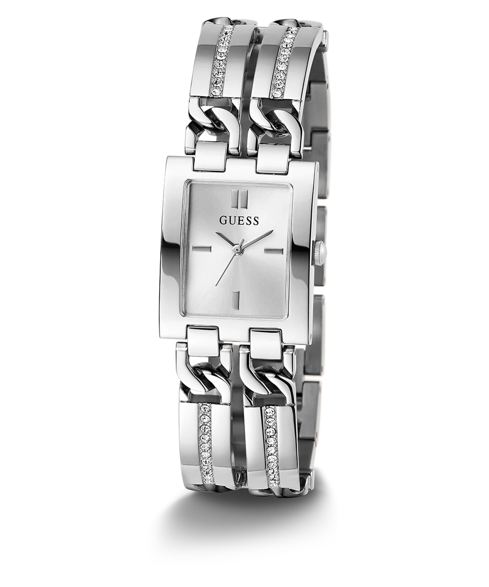 GUESS Ladies Silver Tone Analog Watch - GW0668L1