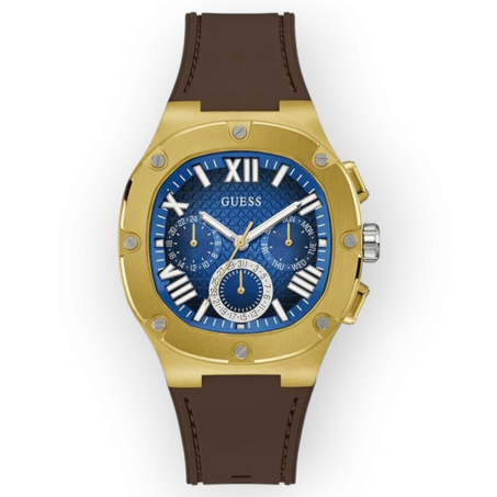 Montre Mens Burgundy Gunmetal