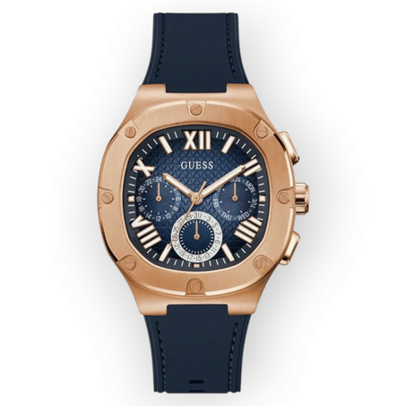 Montre Mens Burgundy Gunmetal