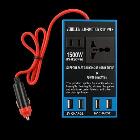Power converter in car from 12v to 220v 1500w