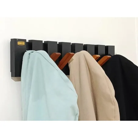 Porte Manteau Piano 7 Crochets en Bois