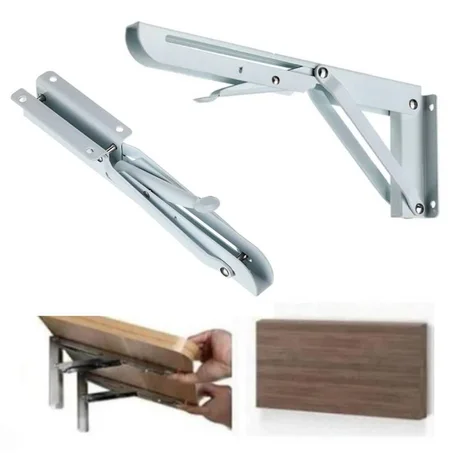 Equerre pliable blanc x2 pièces