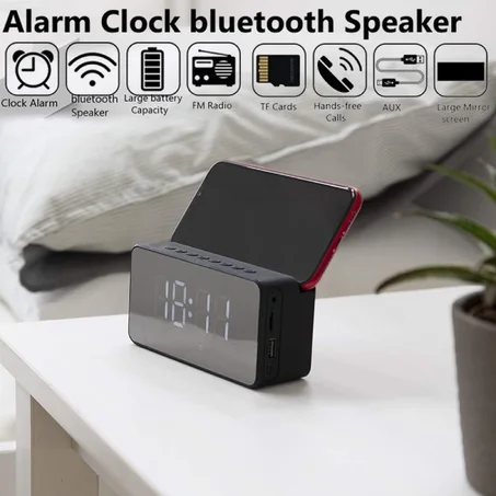 Réveil LED / enceinte bluetooth AUX/FM/TF/USB