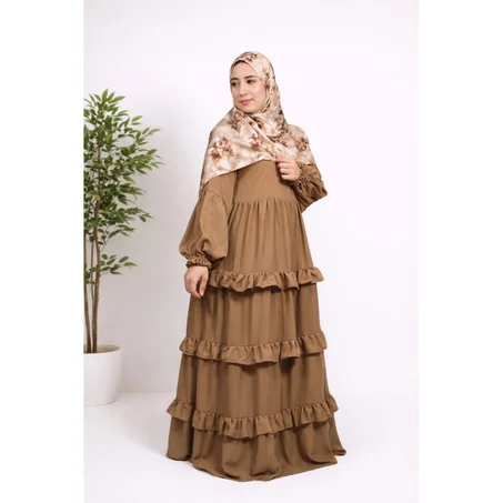 عباية أنيقة واسعة بطبقات ناعمة-أنوثة راقية بتفاصيل فاخرة