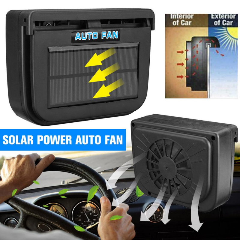 AUTO COOL SOLAR FAN – مروحة السيارة بالطاقة الشمسية