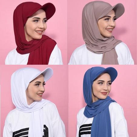 قبعة مع حجاب (2 في 1 )