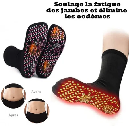 Chaussettes De Mise En Forme Auto-chauffantes , soulagez la sensation de lourdeur et améliorez la circulation sanguine