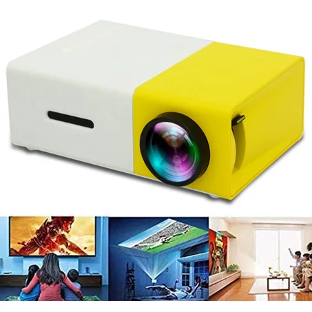 Mini Vidéo Projecteur Portable YG300 compact et puissant