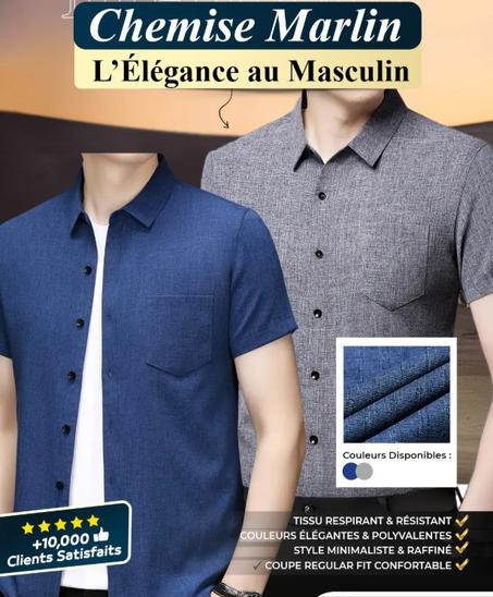 Chemise Marlin: L’essence du style masculin : La Chemise Haute en Douceur et en Style GB