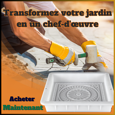 Moules carrées de Bricolage Jardin Plastique béton