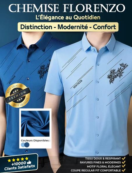 Chemise Florenzo: L’élégance qui se remarque qui allie fraîcheur, confort et élégance au quotidien GB