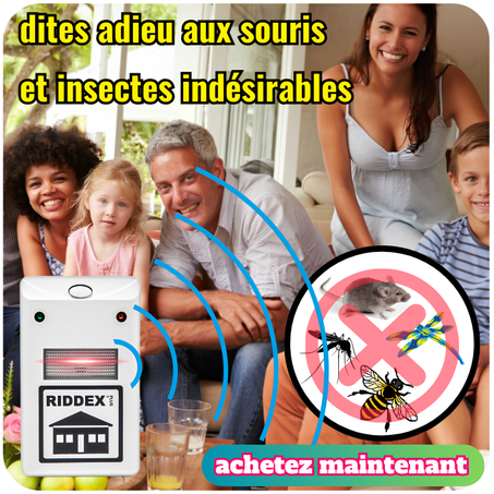 Riddex Plus Anti-Nuisibles, rats et insectes
