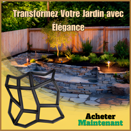 Moule en plastique pour pavage de jardin, pierres décoratives pour allées