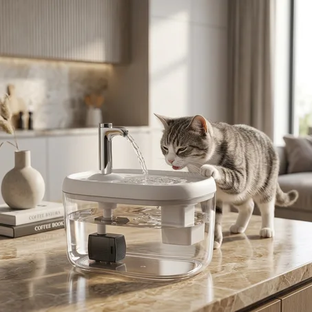 نافورة الماء الذكية للقطط – 1.5 لتر 💧🐱